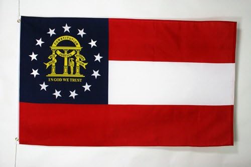 Флаг Флаг на АЗЕРБАЙДЖАН, Грузия 2 'x 3' - Знамена на американския щат Джорджия 60 x 90 см - Банер 2x3 фута