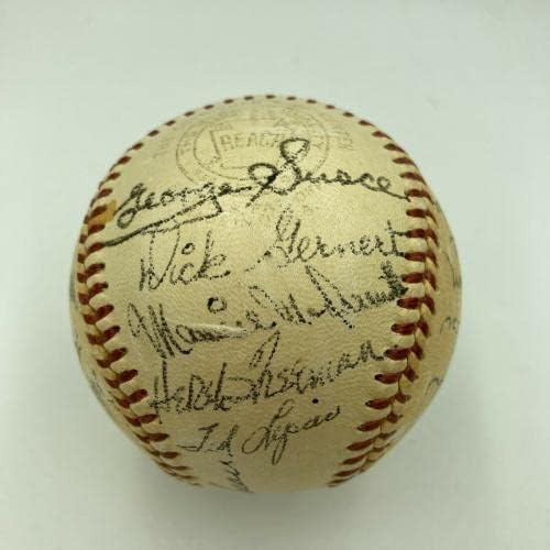 Ница 1953 Отбор Бостън Ред Сокс Подписа договор с Американската Лига бейзбол Харридж JSA COA - Бейзболни топки с автографи