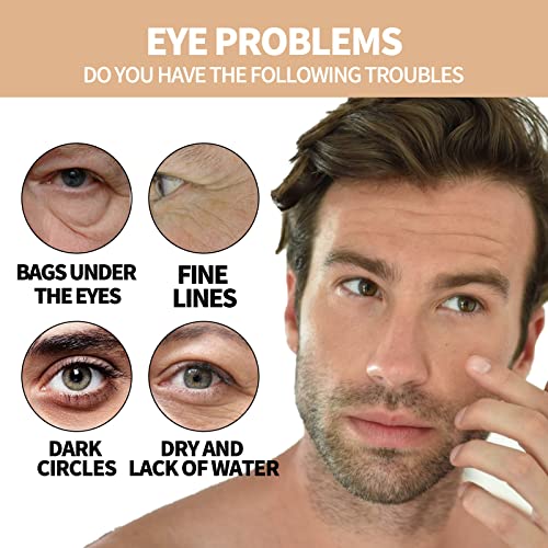 Мъжки Expert Hydra Energetic Eye Roller, Средство за грижа за Тъмни кръгове Под очите за мъже, Суроватка-Валяк за очи от Подпухнали очи и Тъмни кръгове (1бр)