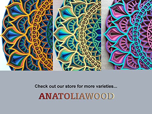Многослойни Цветни Мандала - Монтиране на изкуството на Мандала, Стенно Изкуство Хол, Начало Декор на стени, монтаж на стена Арт