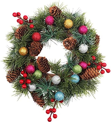 36 Парчета от Мини-Блестящи Коледни Топки за Украса, 1 Инча Многоцветен Пенопластовый Топка Окачен Декор Мини коледно дърво за Декорация