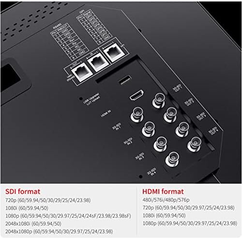 SEETEC ATEM215S-CO 21,5-инчов Преносим Многокамерна Директорский монитор 43G-SDI, HDMI, Full HD 1920x1080 с Преносим алуминиев корпус