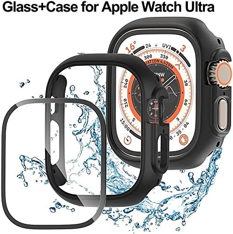 Калъф ANKANG + Защитно фолио за дисплея на Apple Watch Ultra 49 мм, защищающая от надраскване, КОМПЮТЪР Apple Watch Ultra Case Iwatch