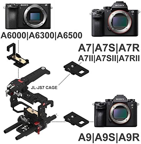 Клетка за камера JTZ DP30 с централна плочка с рельсовым ос 15 мм и горната дръжка + Тампон върху рамото и Електронна писалка +
