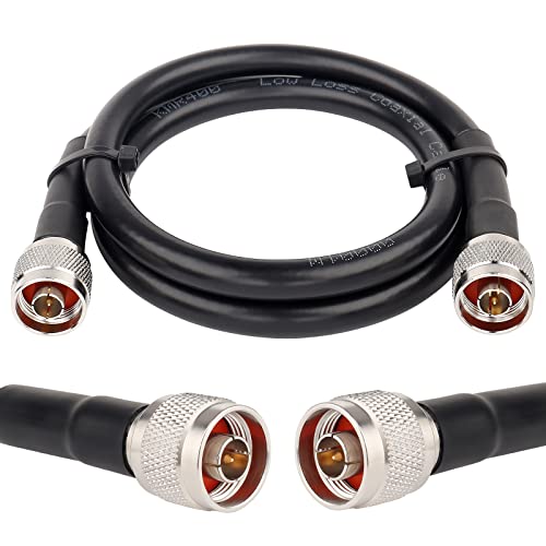 100ft KMR400 Коаксиален кабел за удължаване с ниски загуби (50 Ома) N Plug-N Штекерный конектор Коаксиални кабели за 3G/ 4G/5G/LTE/GPS/WiFi/RF/Ham/Радио