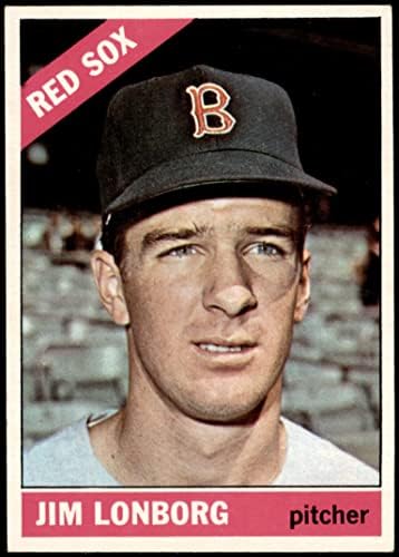 1966 Топпс 93 Джим Лонборг на Бостън Ред Сокс (бейзболна картичка), БИВШ+ Ред Сокс