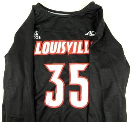 Жена университета в Луисвил Кардиналс 35, Използвана игра LS Black Jersey Lacrosse L 679 - Използвана от играта в колежа
