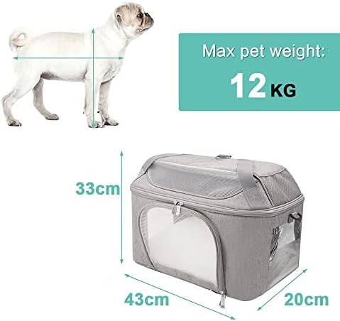N/A Раница за кучета, Дишаща чанта-переноска за домашни любимци, Пътна Транспортна чанта за малки кучета и котки (Цвят: A, Размер: