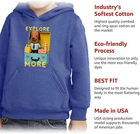 Научете повече за с дълга блуза-Пуловер за деца - Hoody с модел от Порести руно - Цветни hoody за деца