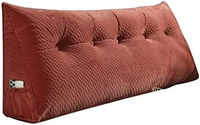 PDGJG Свалящ Нощна Триъгълна възглавница за облегалка легла Удобна Кадифе мека мебел възглавница за подкрепа облегалки на седалките на дивана (Цвят: бял-Динозавър Dood