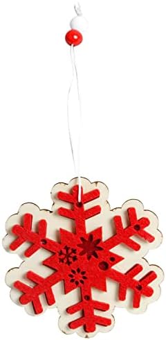 Снежна Венец от горски Плодове и Коледен Коледен Дървен Медальон Коледен Творчески Висулка Автомобилни Висящи Бижута за Мъже (A,
