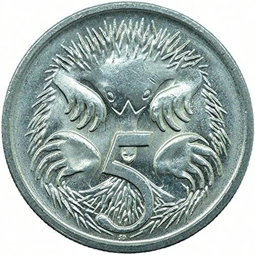 Длинноклювая Ехидната Австралийската 5-центовая монета 1991-1998