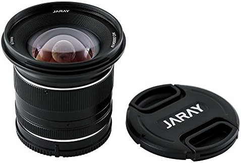 Широкоъгълен обектив JARAY 12 мм F2.8, с ръчно управление с ниско ниво на изкривявания за всички беззеркальных фотоапарати Sony