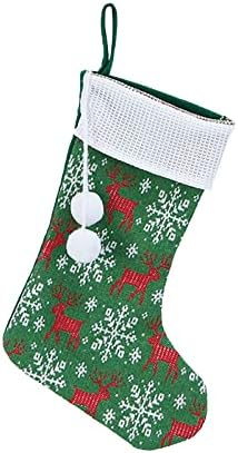 Нова година на Отглеждане на Дядо Коледа, е Червен Войлочный Окачен чанта, Коледа камина, Окачени Чорапи на Дядо Коледа, Плюшени Подаръци за празнични партита, Деко?