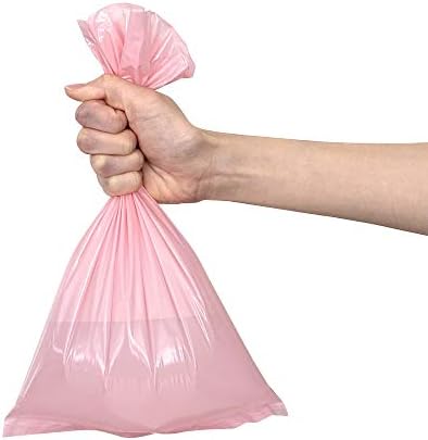 Пакети за рециклиране на детски пелени с невероятна миризма BOS - трайни и без мирис [Размер: XS цвят: розов] (количество 200 броя,