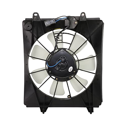 HO3120102 на Заводския вентилатор за охлаждане на радиатора на климатика в събирането, Съвместим с Honda CR-V 2007-2009, 12, Черен