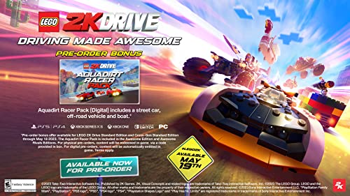 LEGO 2K Drive - PlayStation 5 включва в себе си набор от LEGO® Aquadirt Racer 3 в 1