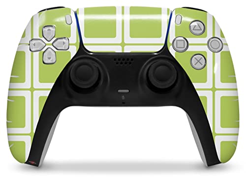 Апликация на кожата WraptorSkinz е съвместимо с контролер на Sony PS5 DualSense Squared Sage Green (контролер В комплекта не са
