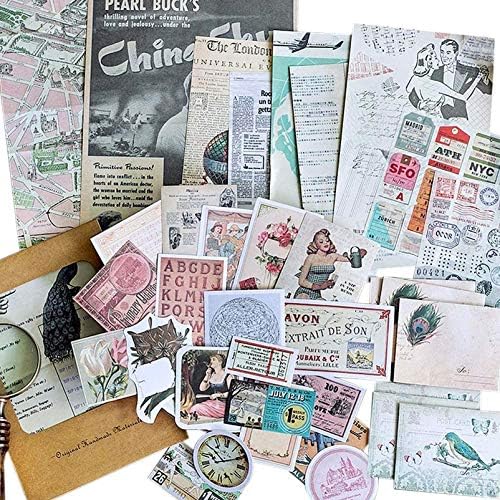 Stosts Реколта Етикети Васи за Scrapbooking, Старинни Декоративни Хартиени Аксесоари За водене на дневник, Ретро Набор от материали