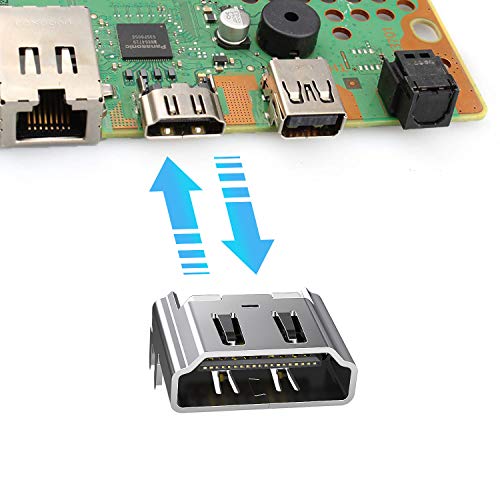 Смяна на съединител интерфейс HDMI порт ZIYUETEK 1 бр. за Sony Playstation 4 PS4 Cuh-1001a Cuh-1115a (Забележка: не е подходящ за