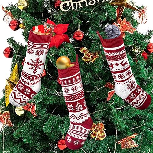 Комплект коледна украса на 12 дни на Коледа, 2 бр., Коледни Чорапи, Големи Коледни Чорапи, Украса, Дядо коледа, Снежен човек, Отглеждане