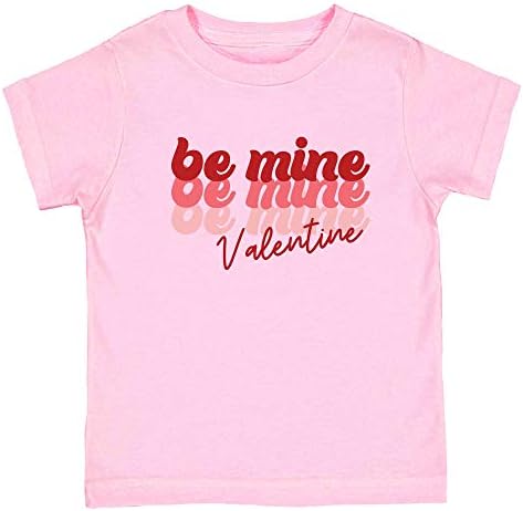 Тениска за деца Little Spunkies Be Mine в Ретро стил, За Свети Валентин