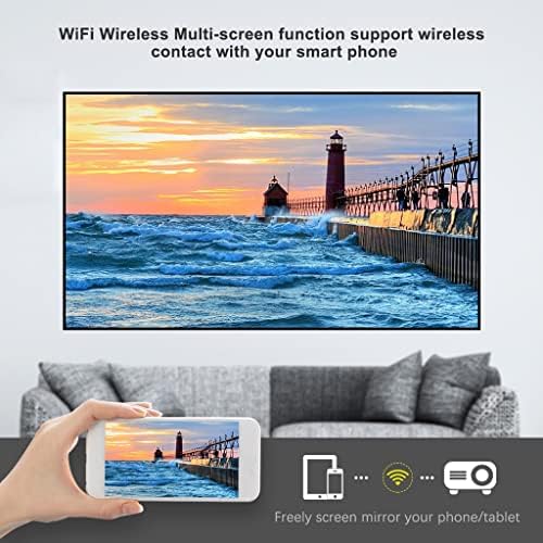 WERFDS Ga828 на цял екран за проектор с резолюция 1920x 1080p Projetor Android 9,0, видео домофон за смартфон, led 3D домашно кино,