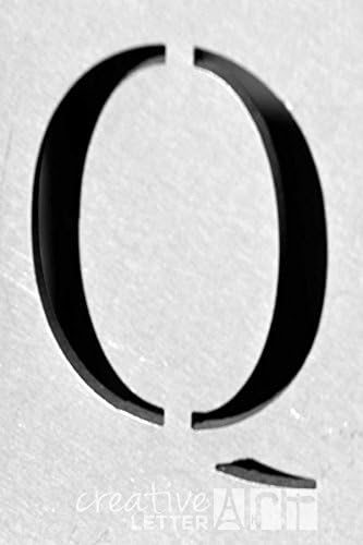 Изкуството на Творческо писане? - Буквата Q - Черно-бяла колекция от снимки Nature Alphabet с размери 4 на 6 инча