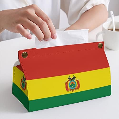Знаме на Боливия Кутия За Салфетки Органайзер на Капака За Хартия За Лице Калъф Притежателя Диспенсер За хартиени Кърпички Тенис