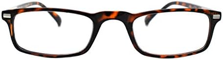 Очила за четене с увеличение на лещи PASTL в тънка правоъгълна рамка с пружинным тръба на шарнирна връзка