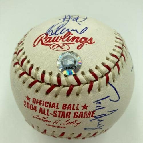 Бейзболен мач на Звездите 2004 Г. с автограф Ичиро Сузуки Хидеки Matsui MLB Автентични Бейзболни топки с автографи