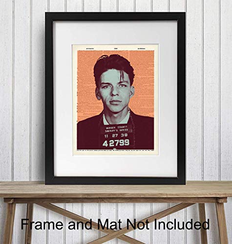 Плакат на Франк Синатра 8x10, Художествена фотография с Речника, Домашен Интериор в стил поп-арт - Модерен Принт на стената - Уникални