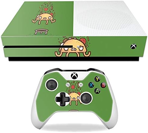 Корица MightySkins е Съвместим с Microsoft Xbox One S - Тако Trampoline | Защитно, здрава и уникална Vinyl стикер | Лесно се нанася,
