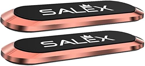 Плоски магнитно закрепване за телефон, SALEX, 2 бр. Розово държач за мобилен телефон за арматурното табло на колата, камион. Универсален