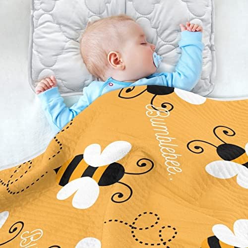 Пеленальное Одеяло от Пчелен памук, за Бебета, Като Юрган, Леко Меко Пеленальное Одеало за детско креватче, детски Колички, Одеала