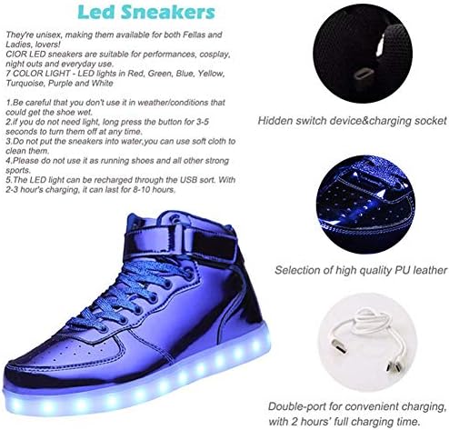 IGxx/Детски обувки с led подсветка, високи Маратонки, обувки с подсветка за момчета, детски маратонки с USB зареждане, Мигащи Светещи