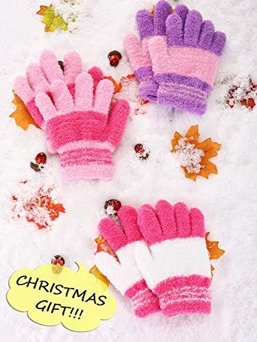 Детски Ръкавици с Пълни Пръсти, плетени калъф за Ръкавици, Топли Ръкавици, Зимни Дрехи за Малките Момчета и Момичета
