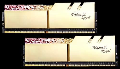 G. Skill Trident Z Кралската серия [Злато] 16 GB 2 x 8 GB) 288-пинов SDRAM (PC4-25600) DDR4 3200 CL16-18-18-38 1.35 V Двуканална памет настолна Модели F4-3200C16D-16GTRG